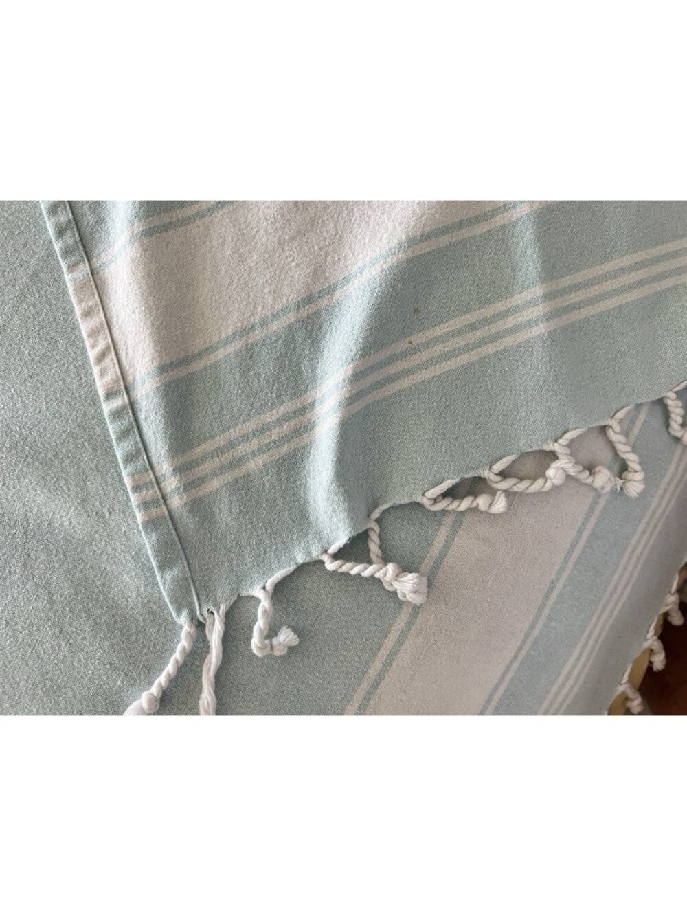 Lane Linen TURKISH 100% Cotton Beach Towels Blanket Blue White Stripe 38" x 72"